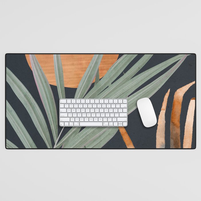 Abstract Art Tropical Leaves 120 Desk Mat Gallery Image 1
