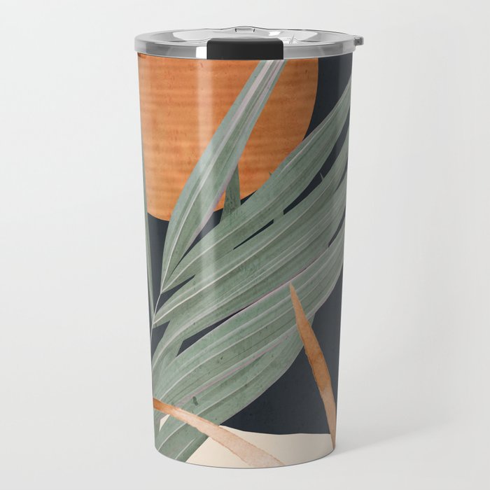 Abstract Art Tropical Leaves 120 Travel Mug Gallery Image 1
