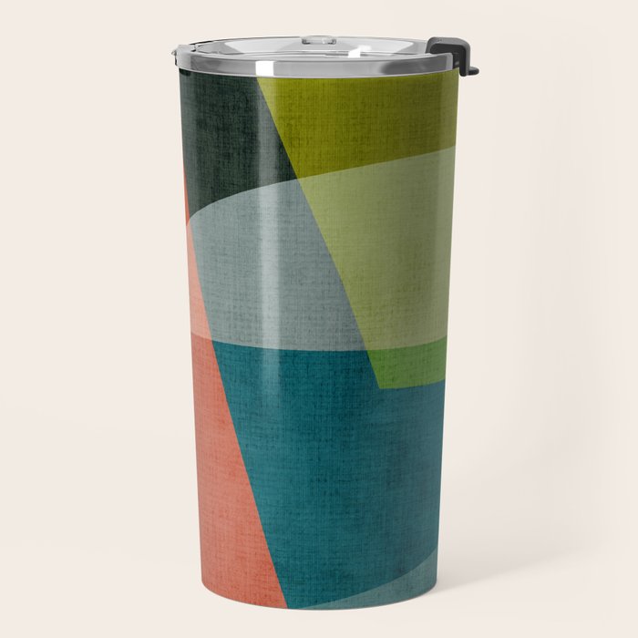 Abstract Modern Colorful Original Art Travel Mug Gallery Image 2