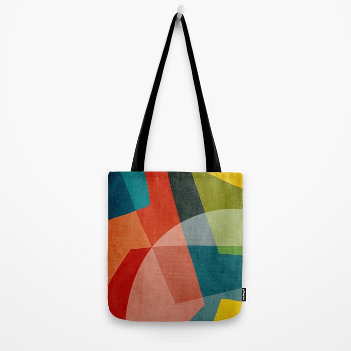 Abstract Modern Colorful Original Art Tote Bag Gallery Image 2