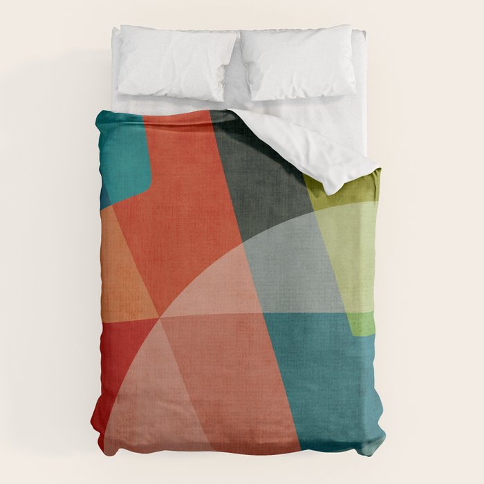 Abstract Modern Colorful Original Art Duvet Cover Gallery Image 6