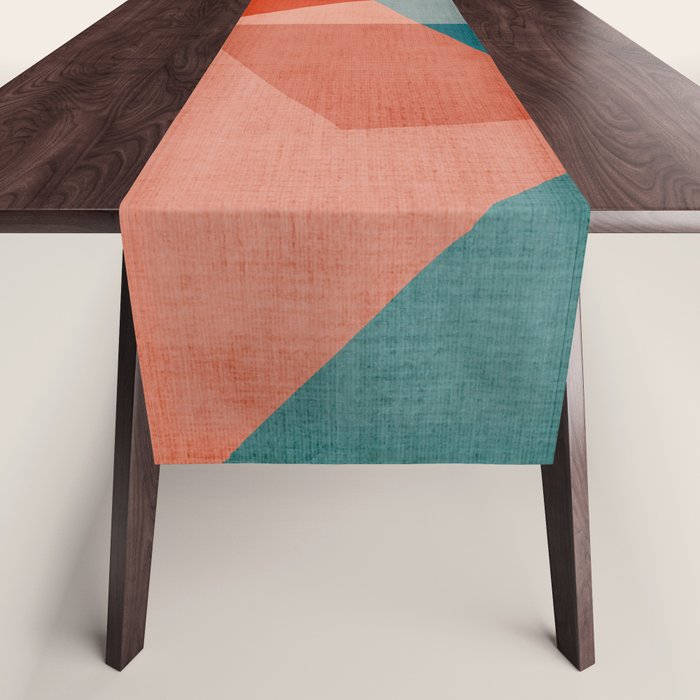 Abstract Modern Colorful Original Art Table Runner Gallery Image 1