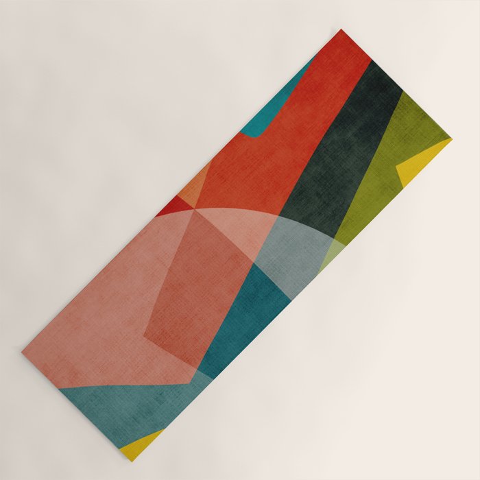 Abstract Modern Colorful Original Art Yoga Mat Gallery Image 1