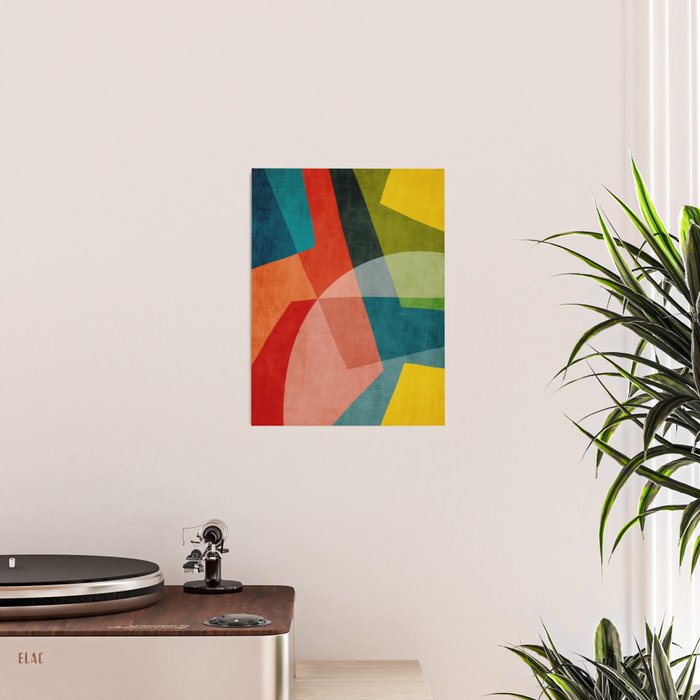 Abstract Modern Colorful Original Art Poster Gallery Image 2