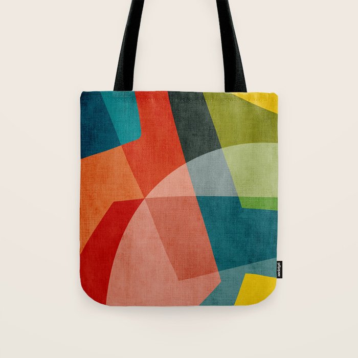 Abstract Modern Colorful Original Art Tote Bag Gallery Image 1