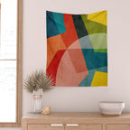Abstract Modern Colorful Original Art Wall Tapestry Gallery Image 2