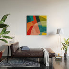 Abstract Modern Colorful Original Art Wood Wall Art Gallery Image 2