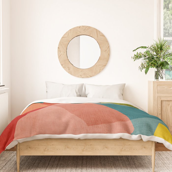Abstract Modern Colorful Original Art Duvet Cover Gallery Image 3