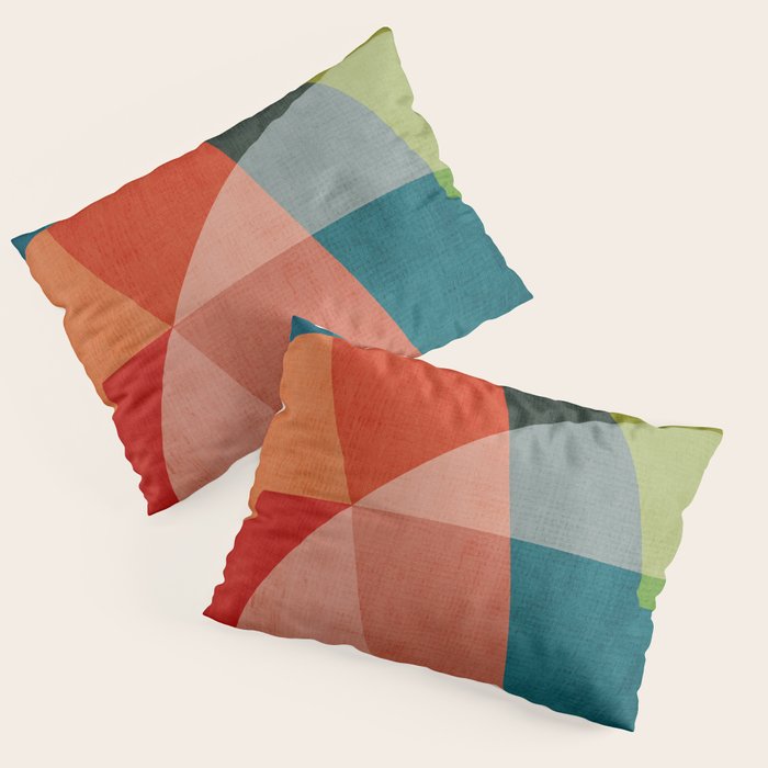 Abstract Modern Colorful Original Art Pillow Sham Gallery Image 1