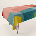 Abstract Modern Colorful Original Art Tablecloth Gallery Image 1
