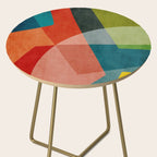 Abstract Modern Colorful Original Art Side Table Gallery Image 2
