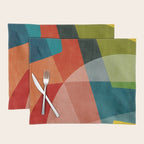 Abstract Modern Colorful Original Art Placemat Gallery Image 1