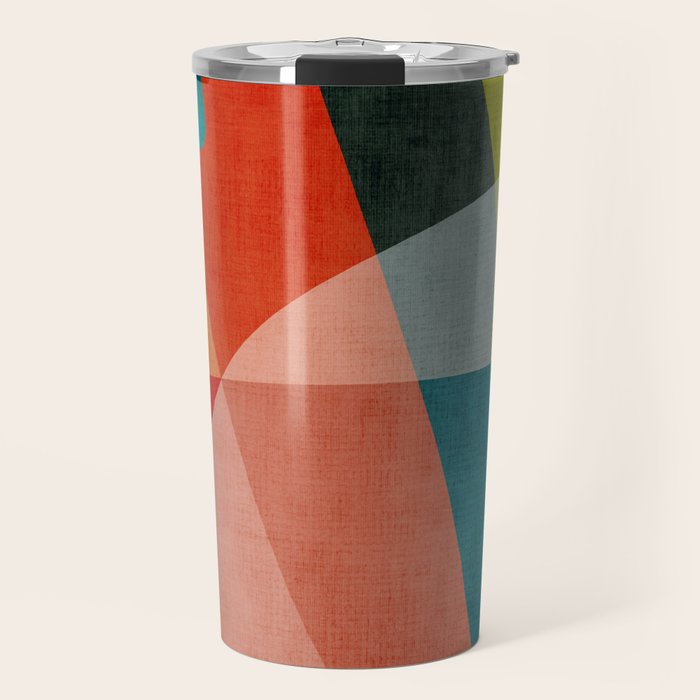 Abstract Modern Colorful Original Art Travel Mug Gallery Image 1