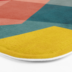 Abstract Modern Colorful Original Art Bath Mat Gallery Image 3