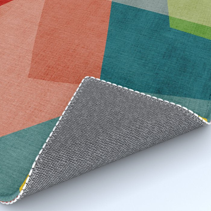 Abstract Modern Colorful Original Art Rug Gallery Image 4