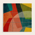 Abstract Modern Colorful Original Art Wood Wall Art Gallery Image 1