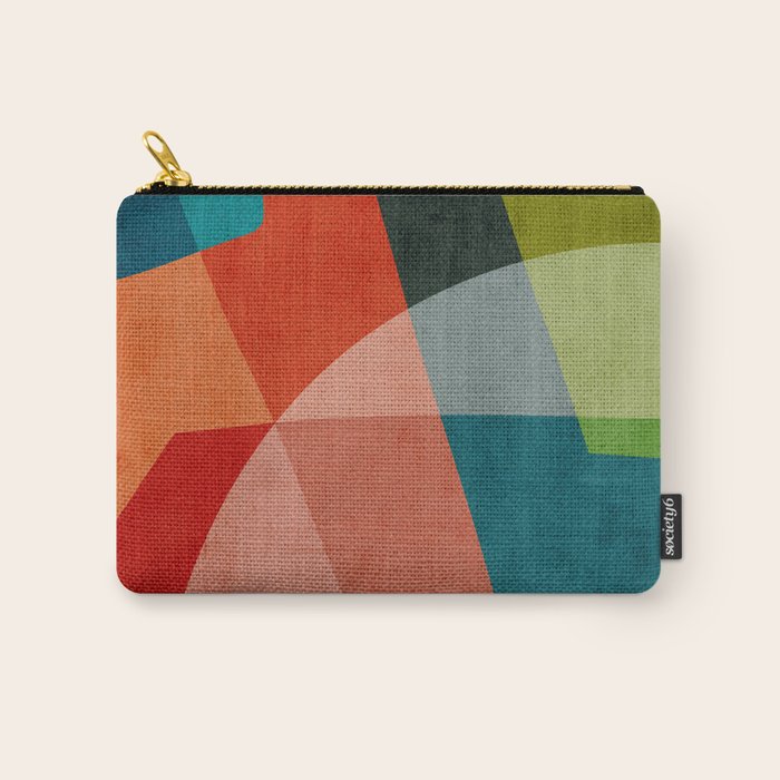Abstract Modern Colorful Original Art Carry All Pouch Gallery Image 1