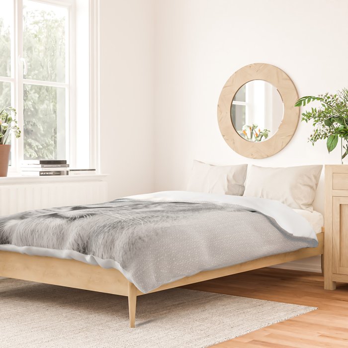 Lioness - Black & White Duvet Cover Gallery Image 2