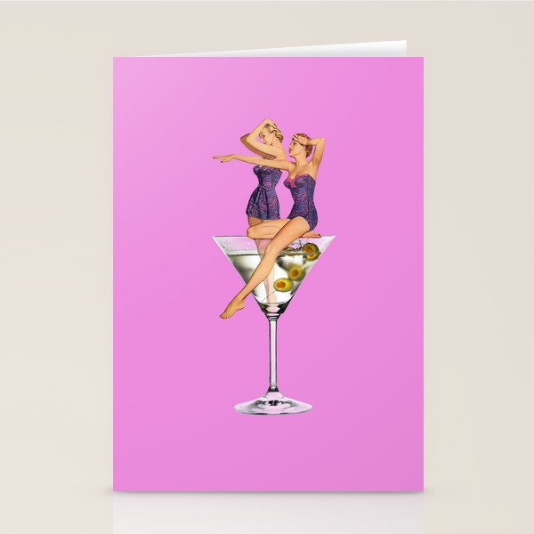 girls night pink Stationery Card Gallery Image 2