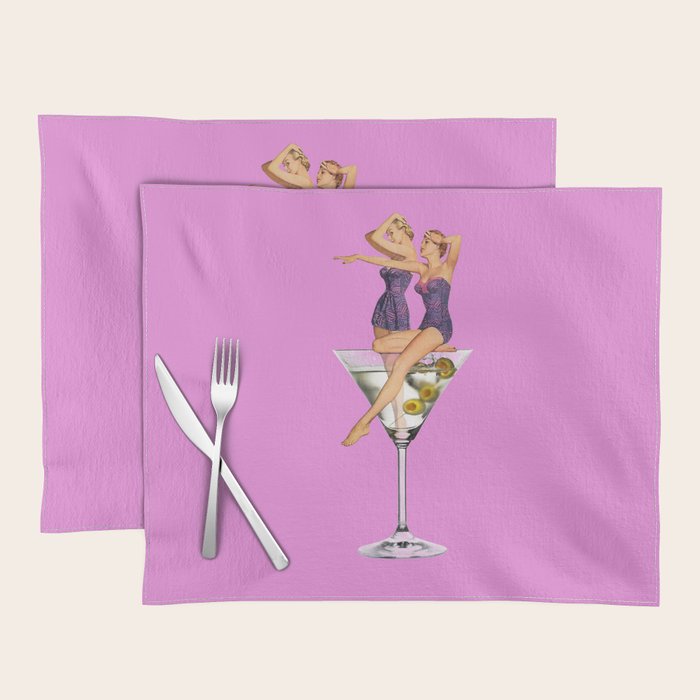 girls night pink Placemat Gallery Image 1