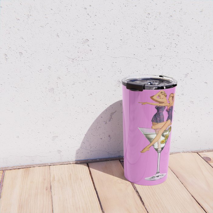 girls night pink Travel Mug Gallery Image 4