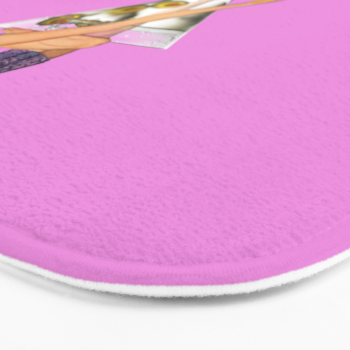 girls night pink Bath Mat Gallery Image 3