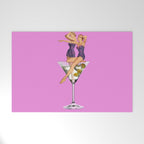 girls night pink Welcome Mat Gallery Image 1