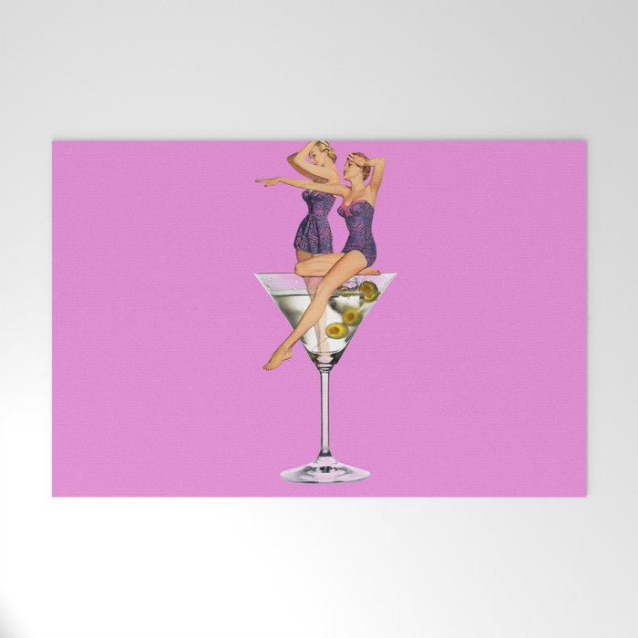 girls night pink Welcome Mat Gallery Image 1