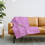 girls night pink Throw Blanket Gallery Image 1