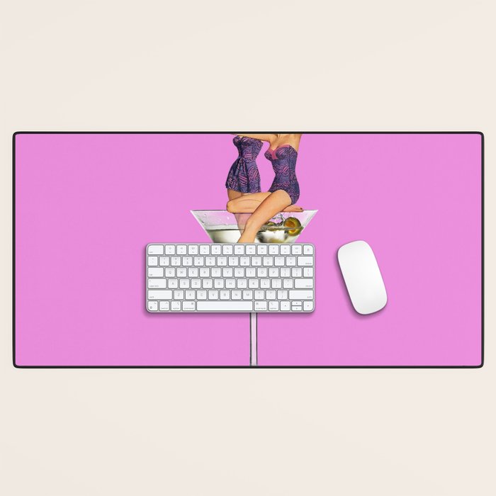 girls night pink Desk Mat Gallery Image 1