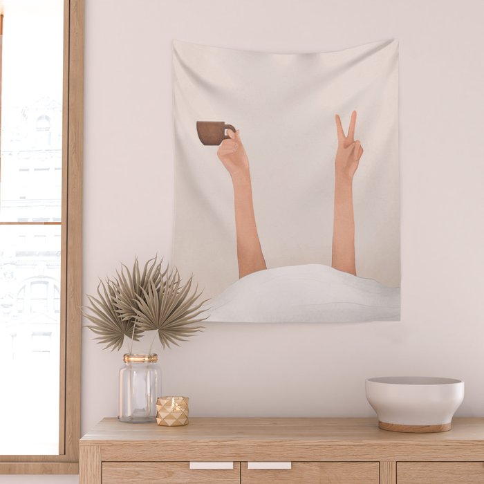 Good Peaceful Morning Wall Tapestry Gallery Image 2