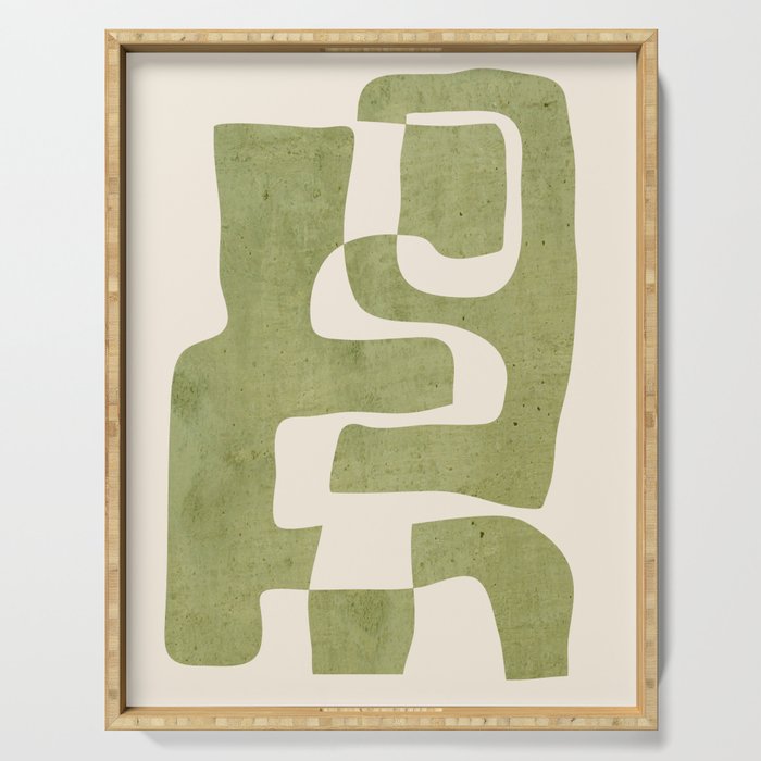 Abstract Shapes Modern Art 22 Serving Tray Gallery Image 1