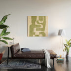 Abstract Shapes Modern Art 22 Wood Wall Art Gallery Image 2