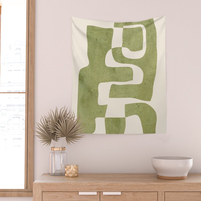 Abstract Shapes Modern Art 22 Wall Tapestry Gallery Image 2