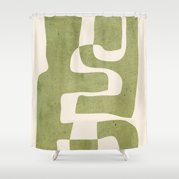Abstract Shapes Modern Art 22 Shower Curtain Gallery Image 1