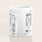 First Computer Patent - Technology Art - Blueprint Coffee Mug Gallery Image 4