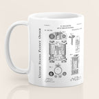 First Computer Patent - Technology Art - Blueprint Coffee Mug Gallery Image 3
