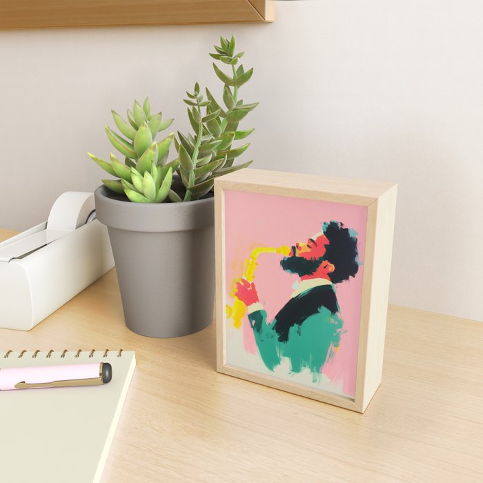 Modern Jazz Musician Bold Art Mini Art Print Gallery Image 2