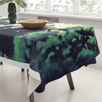 Autumn Rain in Yama - Summer Green Island Forest Ukiyoe Nature Landscape Tablecloth Gallery Image 3