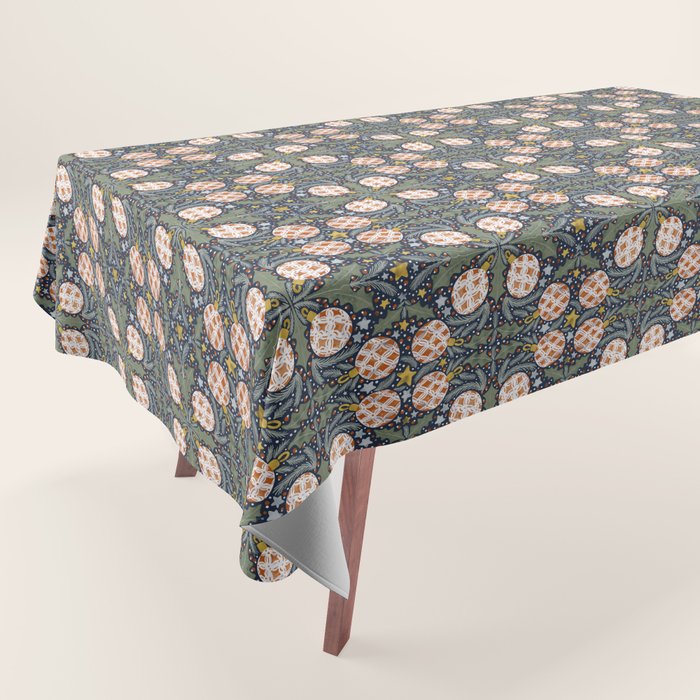 Yuletide Ornament Bliss Tablecloth Gallery Image 1