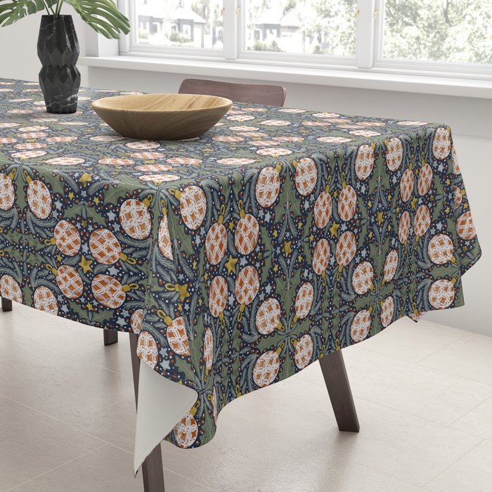 Yuletide Ornament Bliss Tablecloth Gallery Image 3