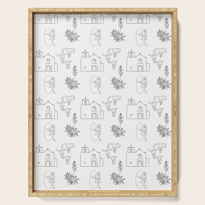 Dwellings of Goliad Serving Tray Gallery Image 1