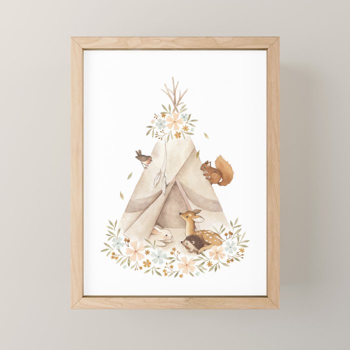 Happy Campers Mini Art Print Gallery Image 1