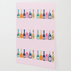 Champagne Bottles - Pink Ver. Wallpaper Gallery Image 2