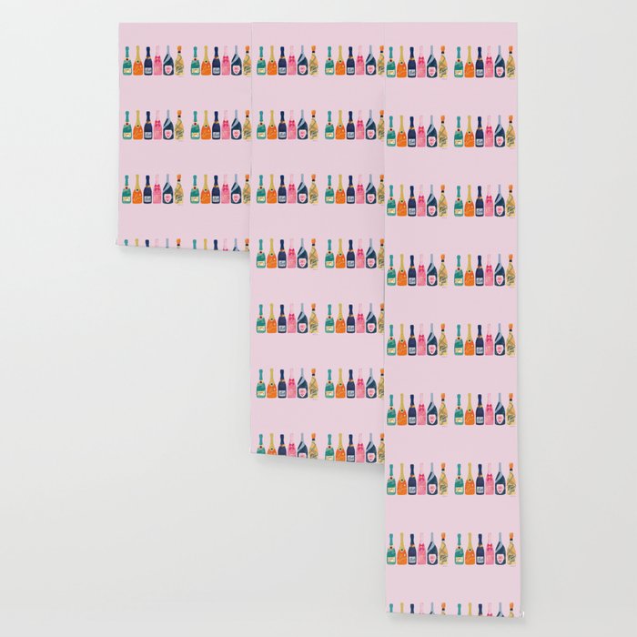 Champagne Bottles - Pink Ver. Wallpaper Gallery Image 3