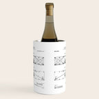 Wright Brother'S Plane Patent - Aviation Art - Black Chalkboard Wine Chiller Gallery Image 1