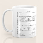Wright Brother'S Plane Patent - Aviation Art - Black Chalkboard Coffee Mug Gallery Image 3