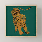 Tiger Doesn't Lose Sleep Mini Art Print Gallery Image 1