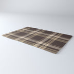 Classic Neutral Plaid Pattern Rug Gallery Image 3