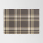 Classic Neutral Plaid Pattern Rug Gallery Image 2